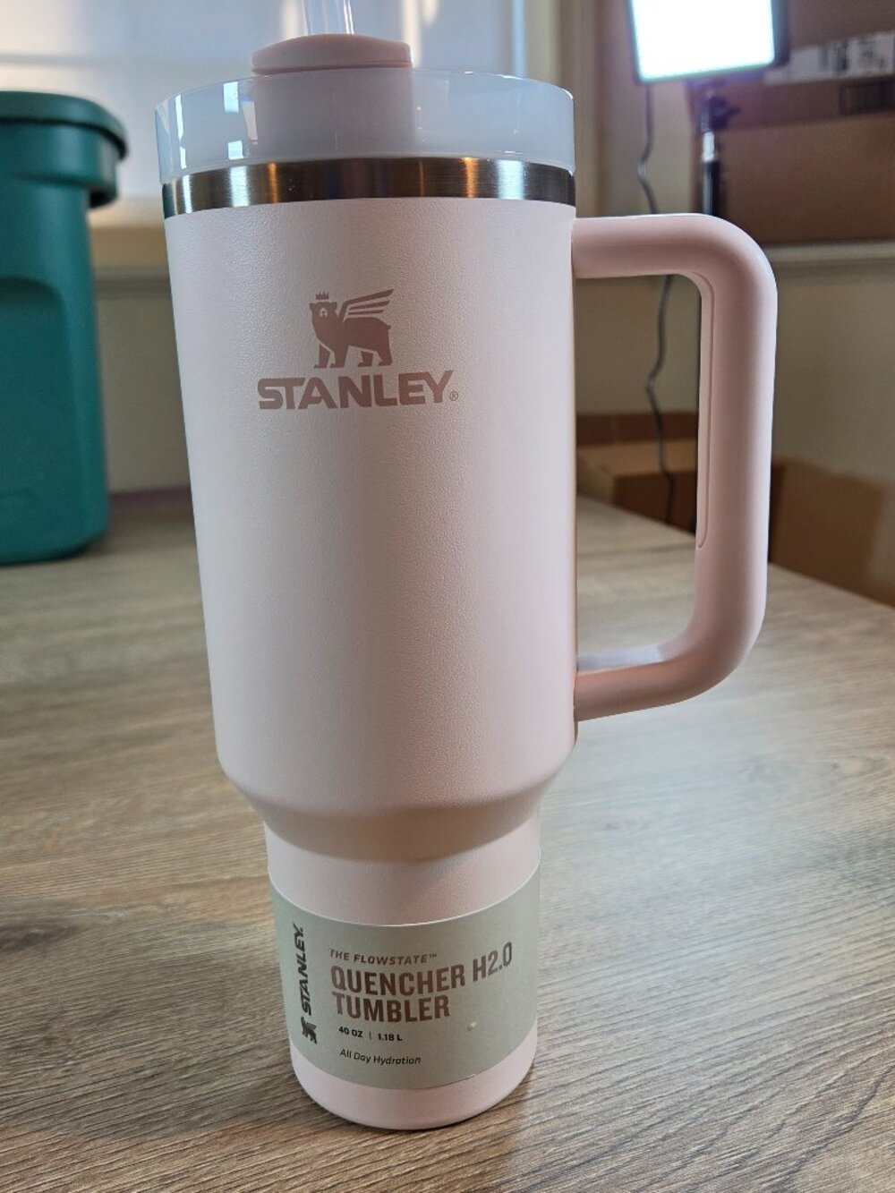 Stanley Quencher H2O FlowState Tumbler 40oz Rose Quartz Pink New